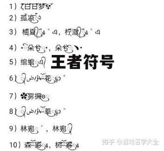 2020王者荣耀火爆昵称符号