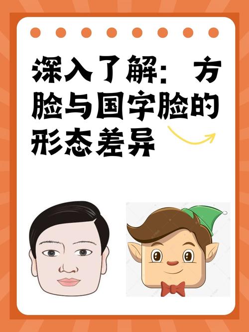 国字脸和方脸的区别图标