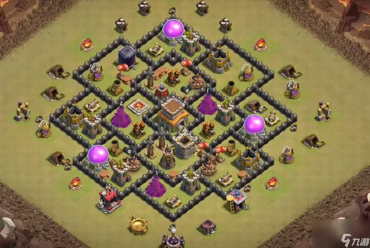 部落冲突八本最佳防御阵型图标